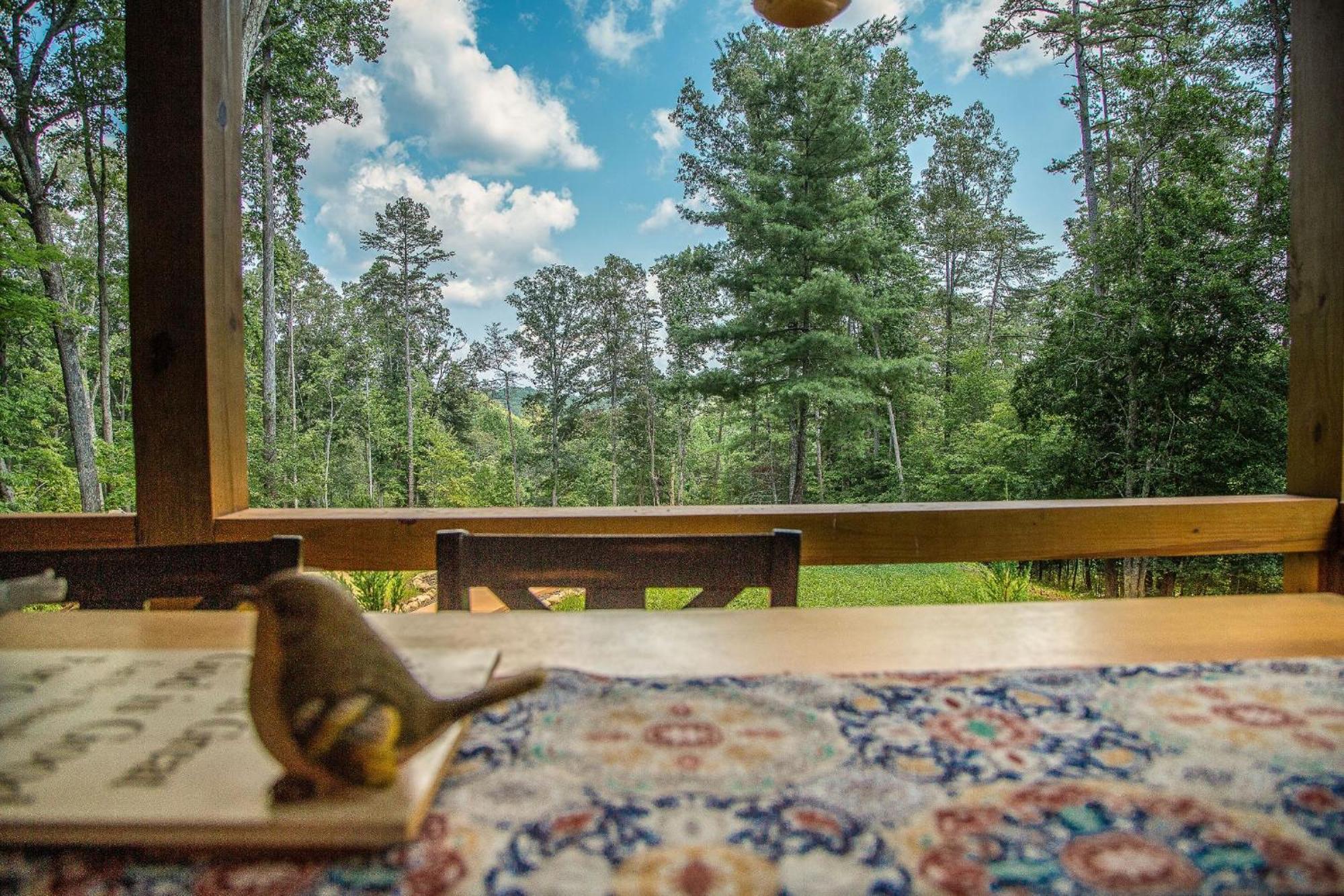 Adore The Smores Rustic Mountain Charm Outdoor Spaces And A Cozy Hot Tub Blue Ridge Eksteriør billede